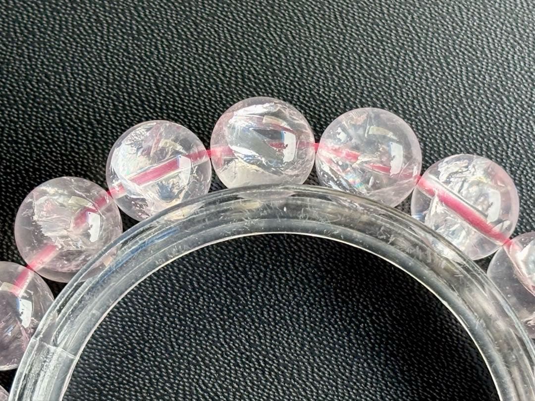 究極品質　虹煌めく愛の守護石　幻のプレミアムアイリスローズクォーツのブレス