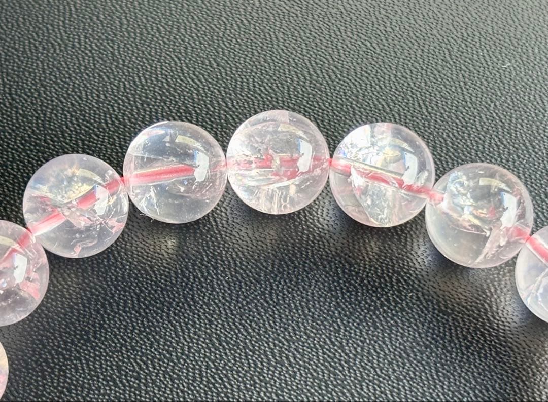 究極品質　虹煌めく愛の守護石　幻のプレミアムアイリスローズクォーツのブレス