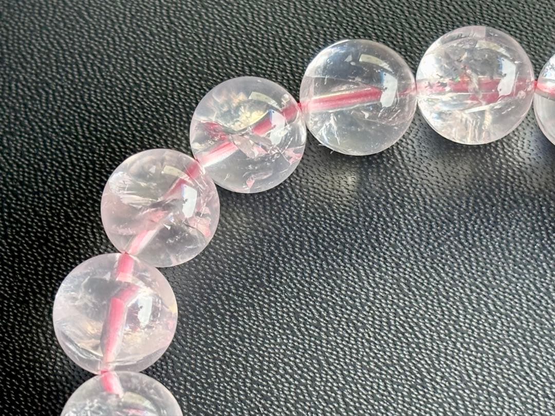 究極品質　虹煌めく愛の守護石　幻のプレミアムアイリスローズクォーツのブレス