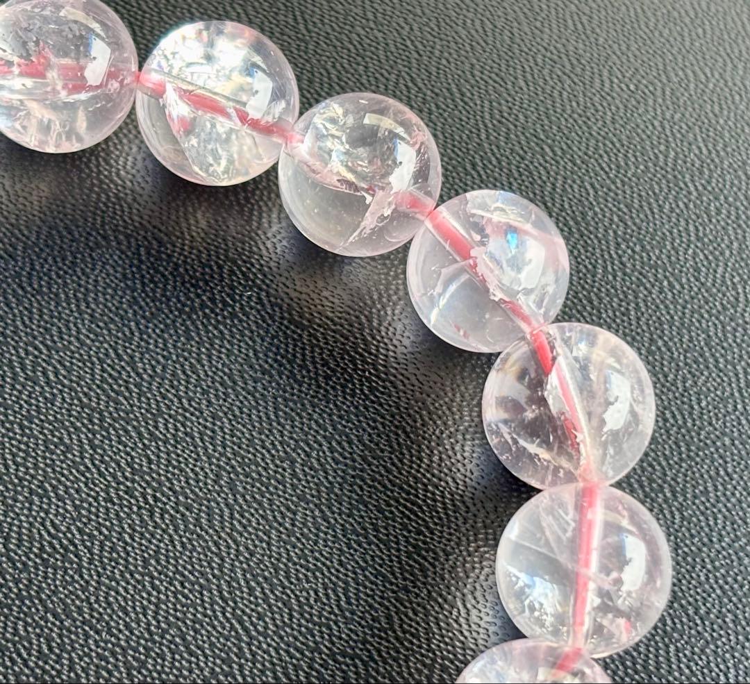 究極品質　虹煌めく愛の守護石　幻のプレミアムアイリスローズクォーツのブレス