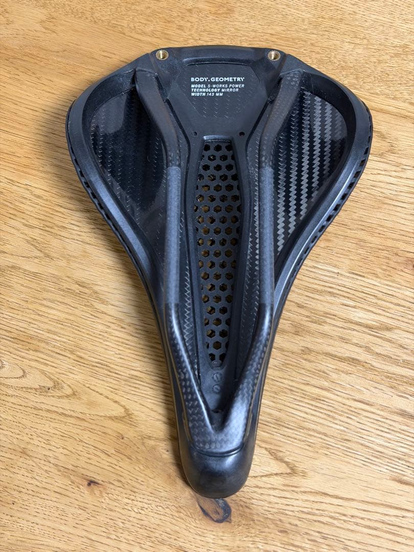 パーツ S-WORKS POWER WITH MIRROR SADDLE 143mm