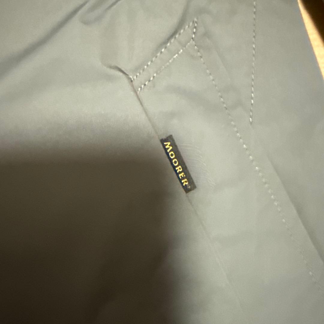 【新品】Moorer カーキグレー トレンチコート Lサイズ