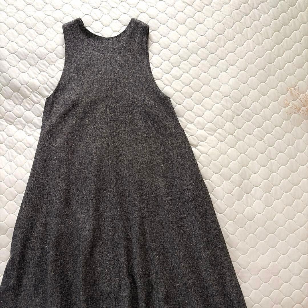 【24SS美品】BEARDSLEY✴︎カラーネップジャンパースカート　サイズ1 黒