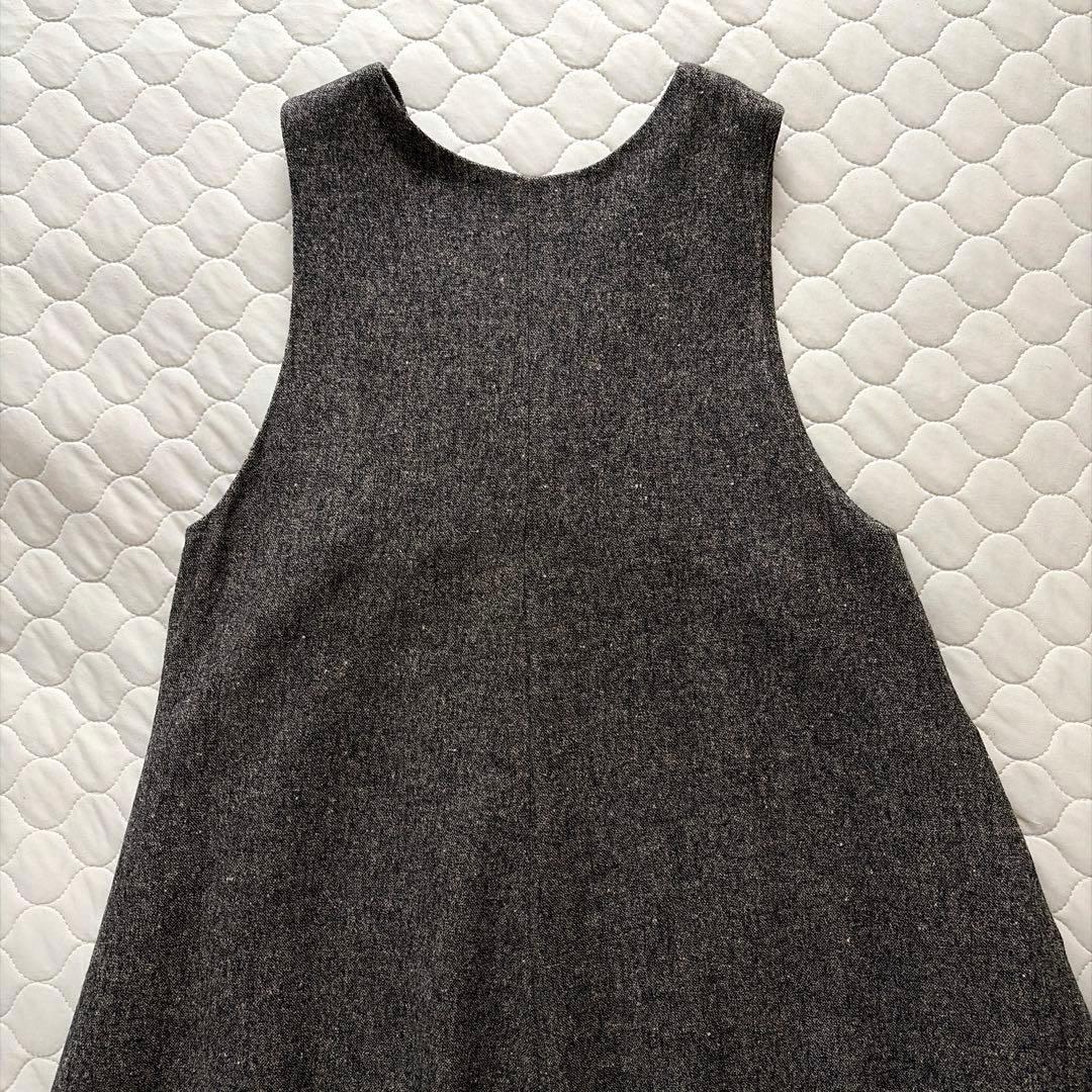 【24SS美品】BEARDSLEY✴︎カラーネップジャンパースカート　サイズ1 黒