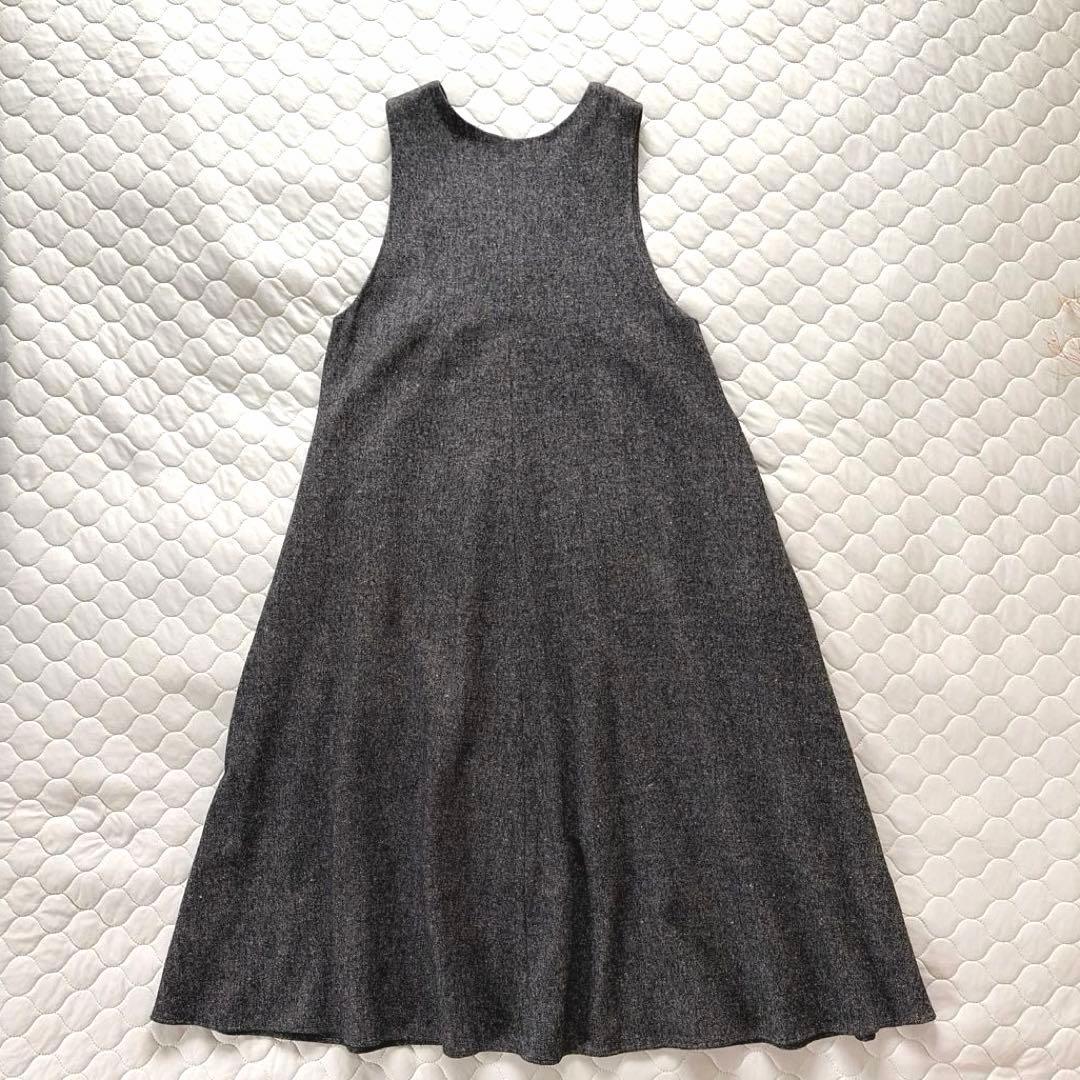 【24SS美品】BEARDSLEY✴︎カラーネップジャンパースカート　サイズ1 黒