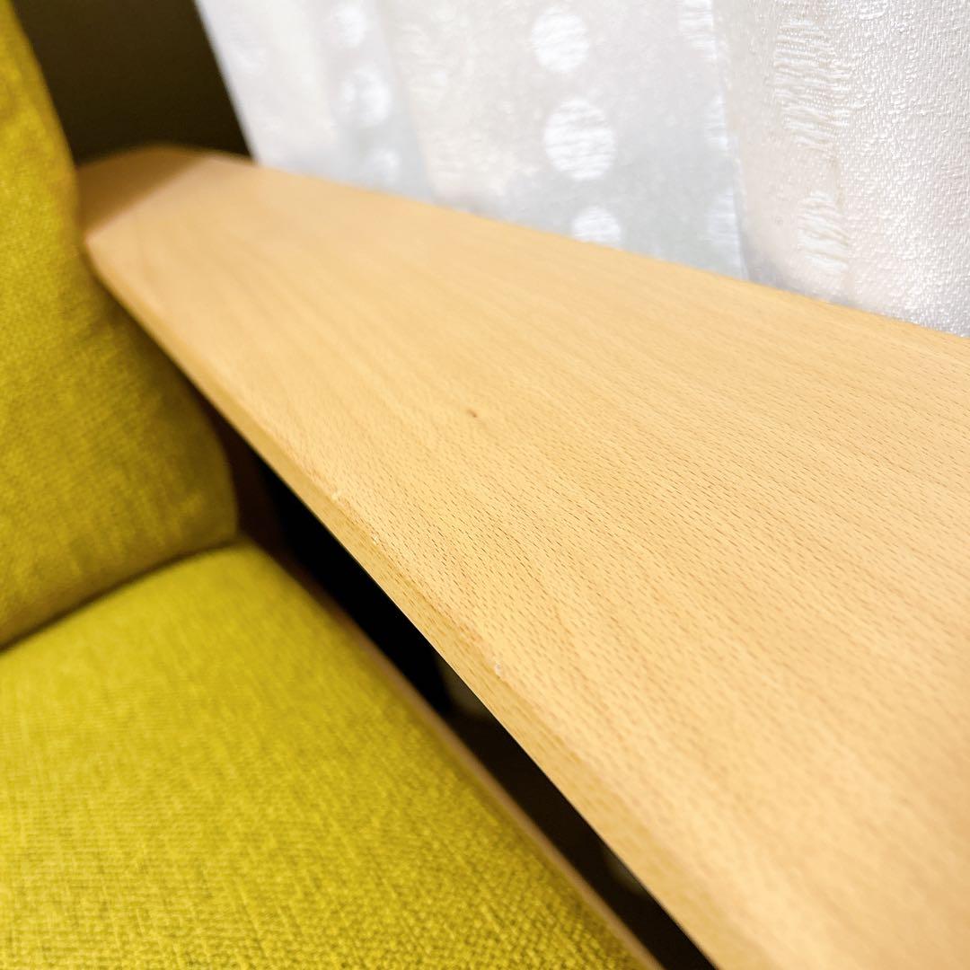 【正規品証明書付き】カリモク2人掛ソファ138㎝ WD4302ミモザピュアビーチ