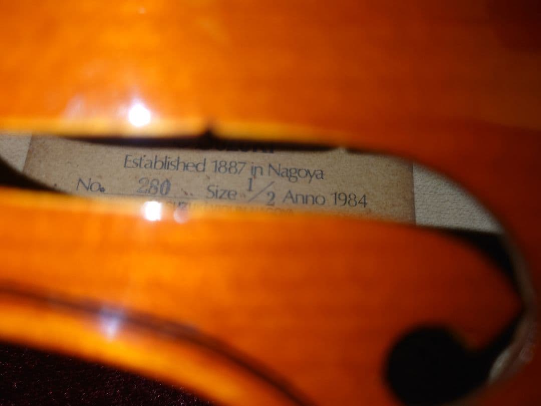 【ご依頼品・中古】1/2サイズ No.280 スズキ バイオリン セット