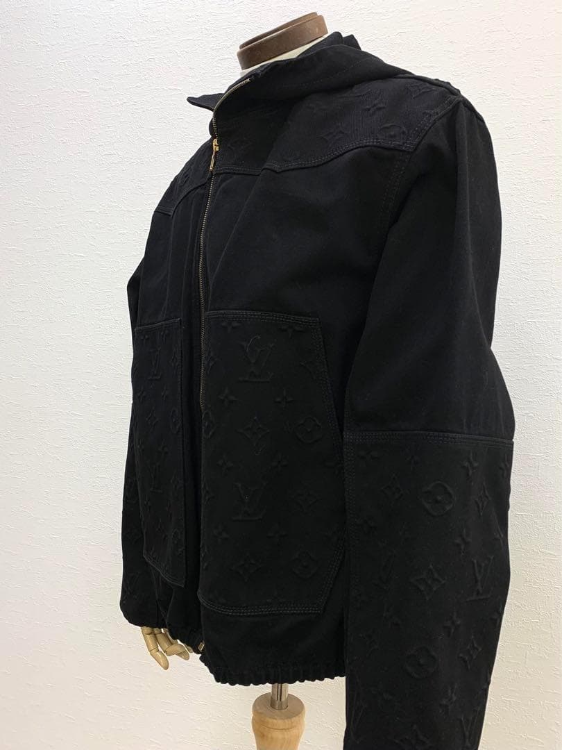 @xyz　モノグラムディテールフーデッドデニムジャケット　⭐︎