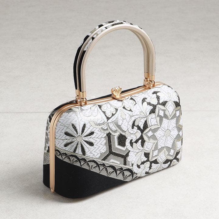 【新品】草履バッグセット　厚底草履　古典模様　24cm　03089