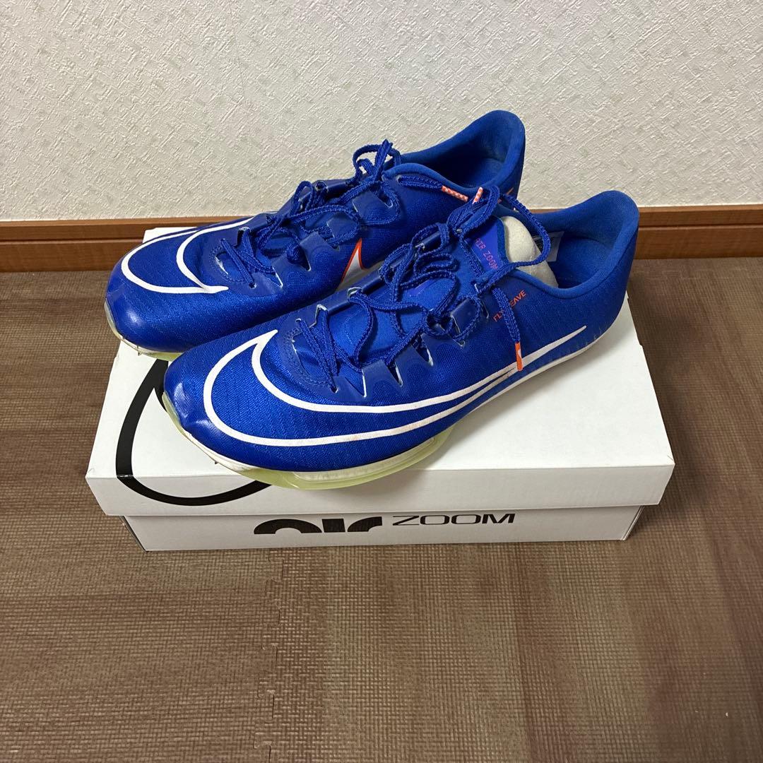 Nike Zoom 青 スパイクシューズ 収納袋付き