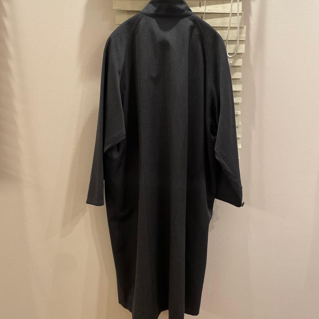 CABaN ウールギャバジン スタンドカラーコート XS