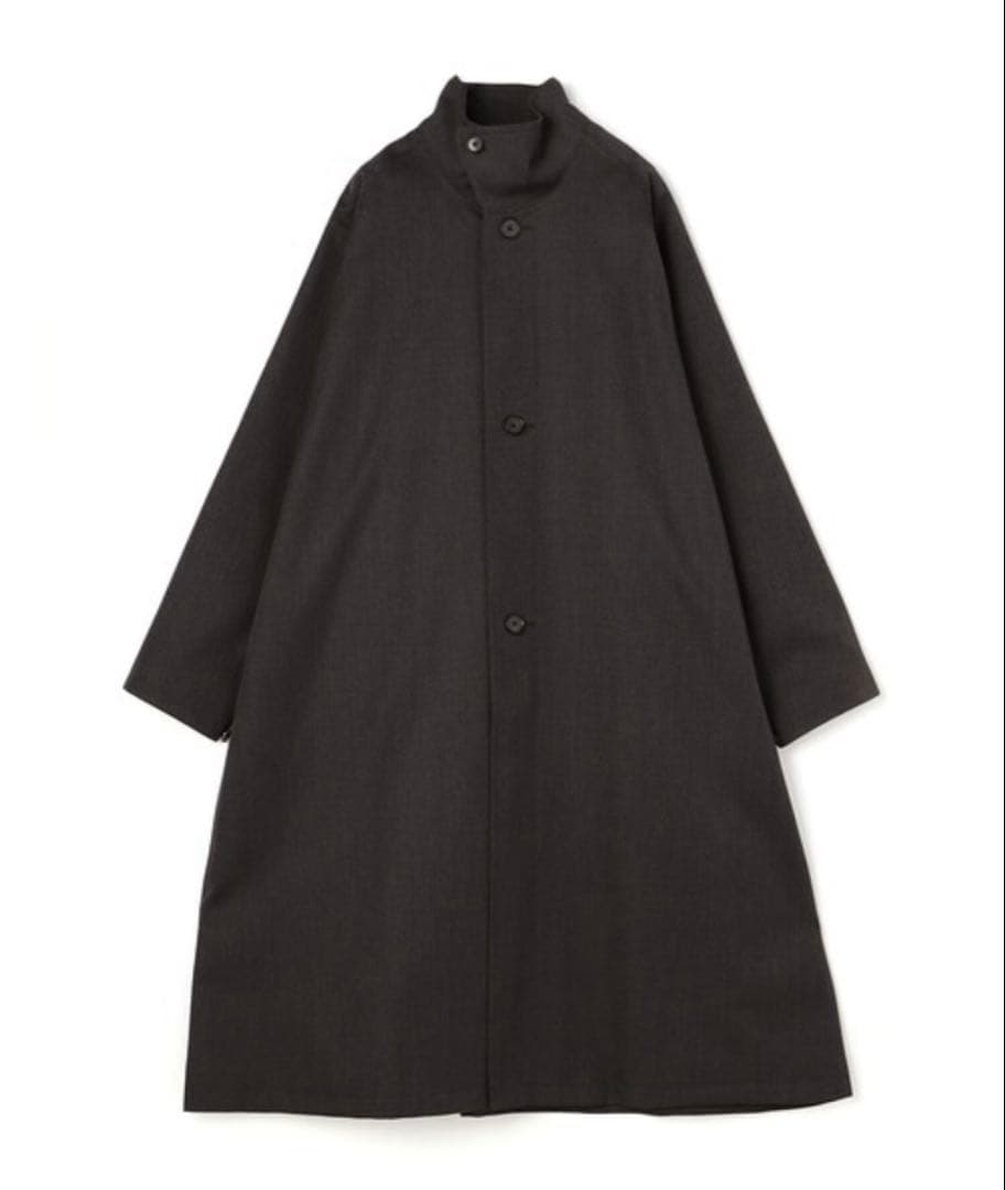 CABaN ウールギャバジン スタンドカラーコート XS