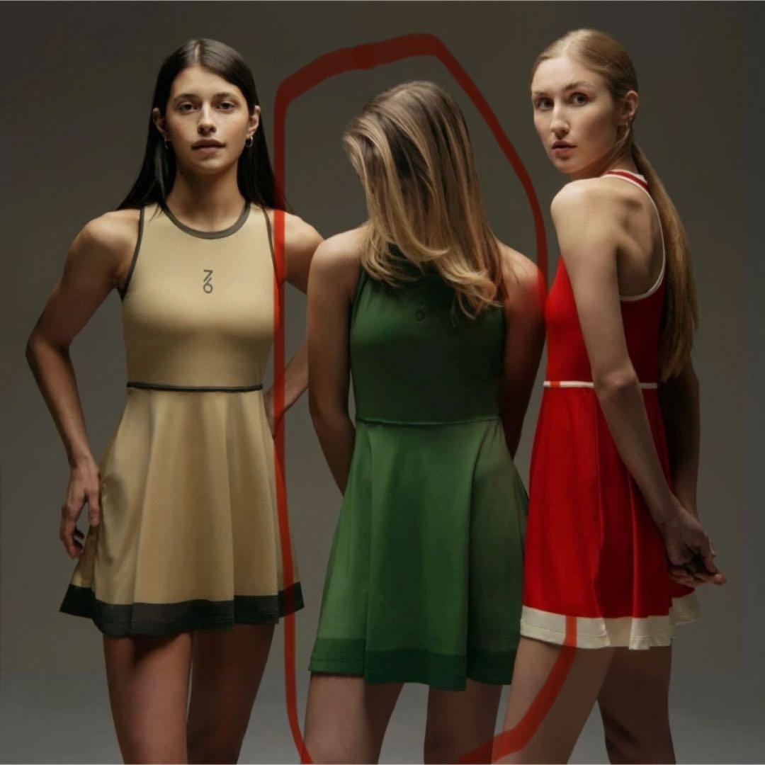 日本初上陸　セブンシックス　テニスウェア　ワンピース　グリーン　M