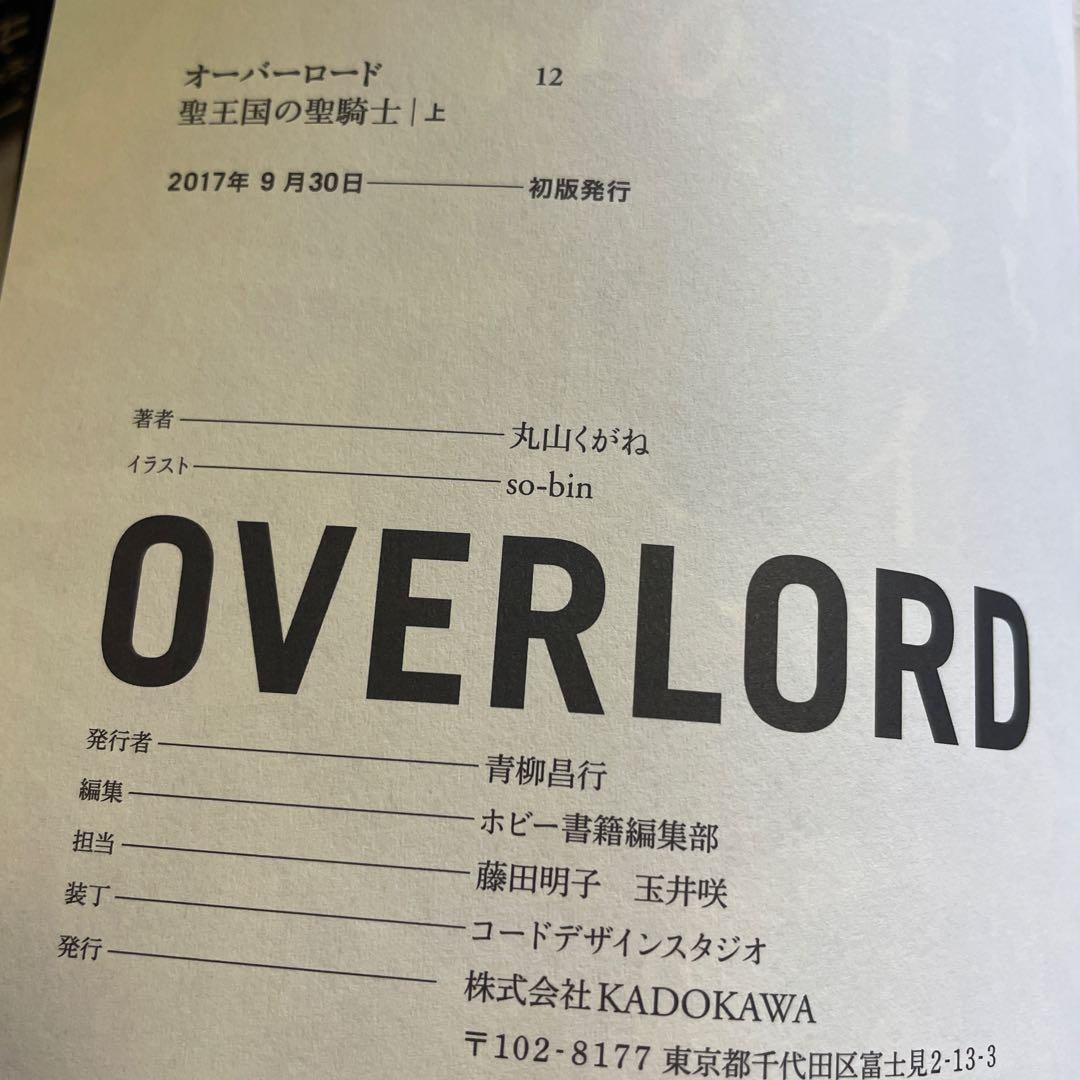 ❤️オーバーロード ❤️1 −13巻❤️不死者の王