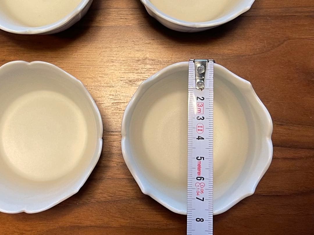 臼杵焼 稜花蕎麦猪口 白 White 4個セット