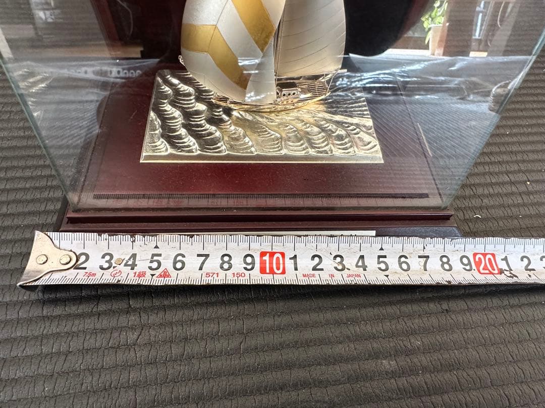 銀製 武比古 置物ヨット７号(フルセール)　TAKEHIKO　美品　SILVER