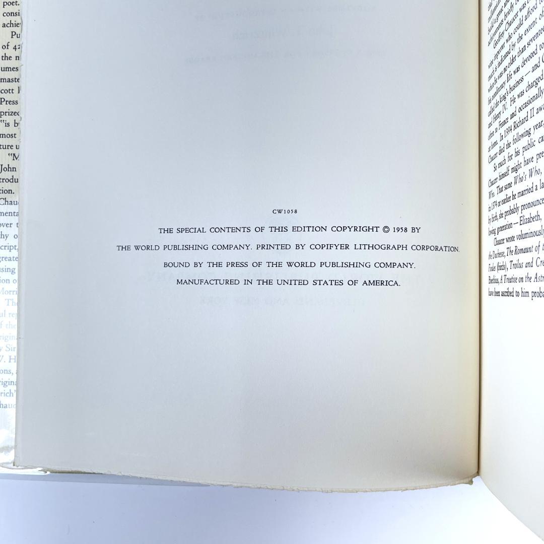 ケルムスコット・プレス チョーサー 著作集 1958年 ファクシミリ版