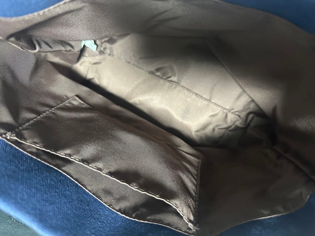 【フェイラー】オールドテディワッペン　ネイビー　トートバッグ　小