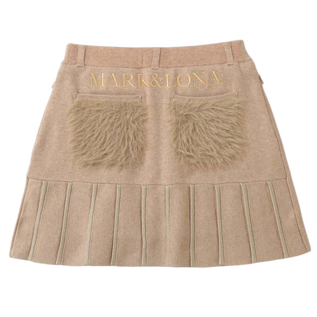 MARK&LONA M プリーツスカートマーク＆ロナスカート 2024ラメニット