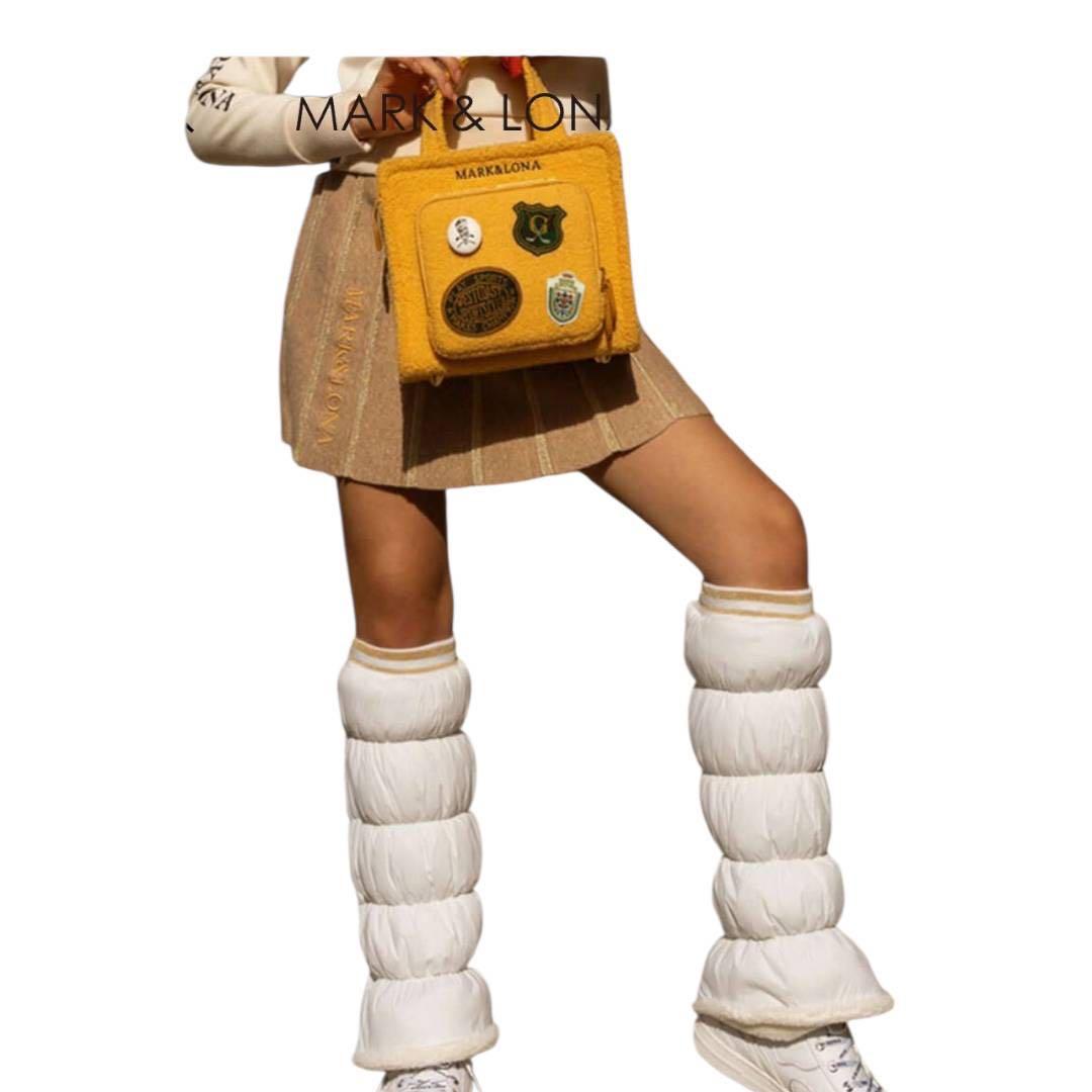 MARK&LONA M プリーツスカートマーク＆ロナスカート 2024ラメニット