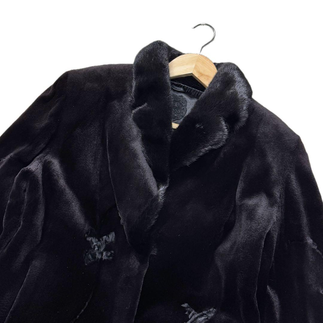 未使用　サガミンクロイヤル　シェアードミンク　ファーコート　XL相当　毛並み◎