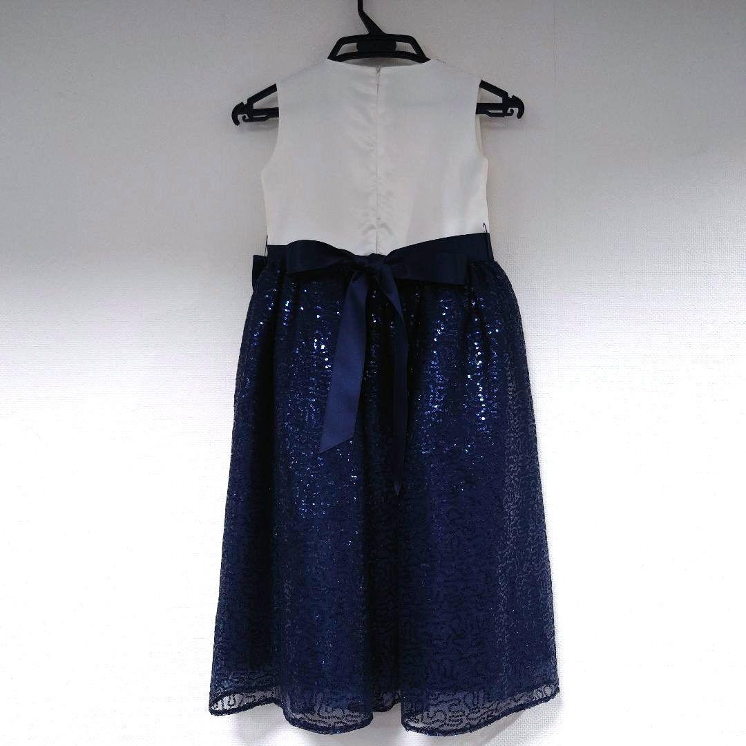 drescco　ホワイトネイビースパンコールドレス 140 8号