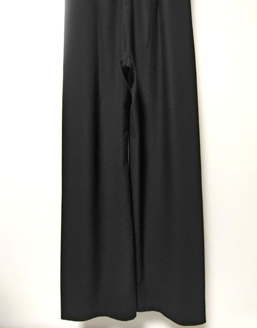 23SS IENA maisonコンパクトツイルサロペット 36 黒 レディース