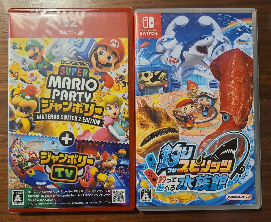 セット★未開封マリオパーティジャンボリー Switch2★状態良　釣りスピ水族館