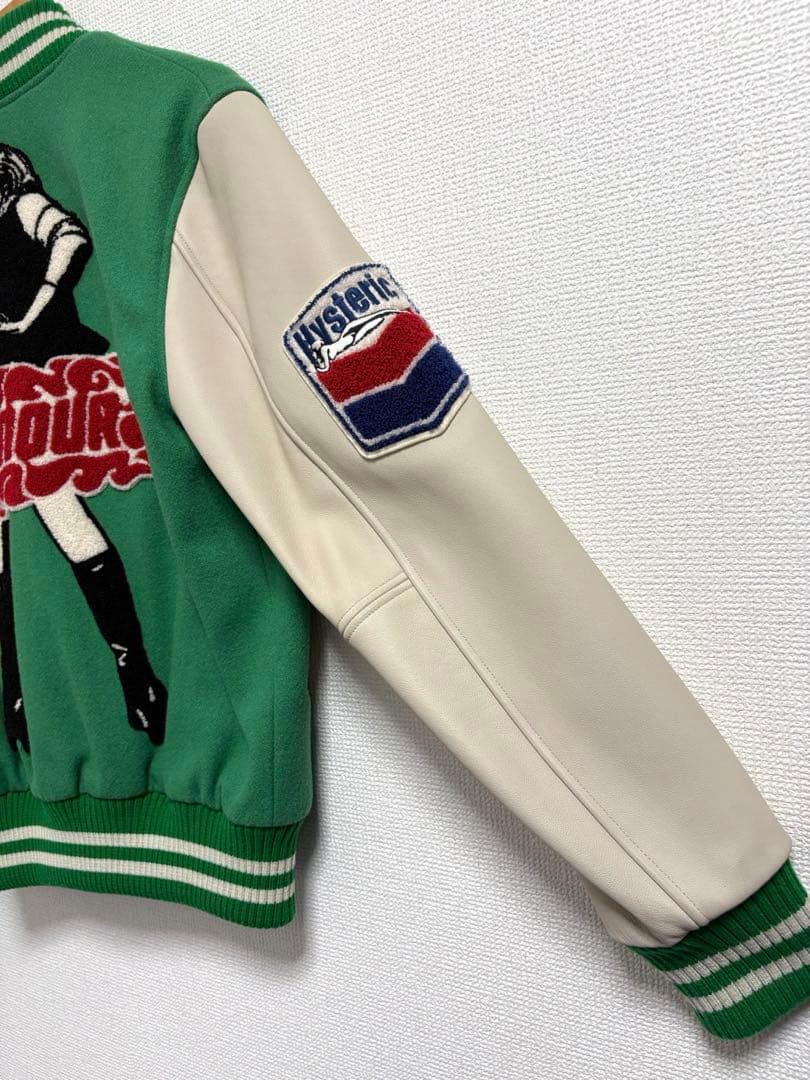 美品★ヒステリックグラマー⬛︎VIXEN GIRL刺繍 ヴァーシティジャケット⬛︎S