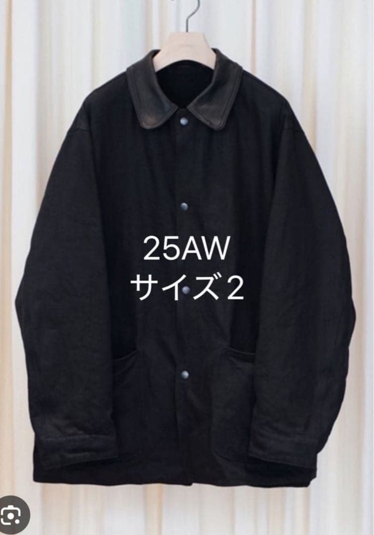 COMOLI 25AW デニムレザーワークジャケット　サイズ2 新品未使用