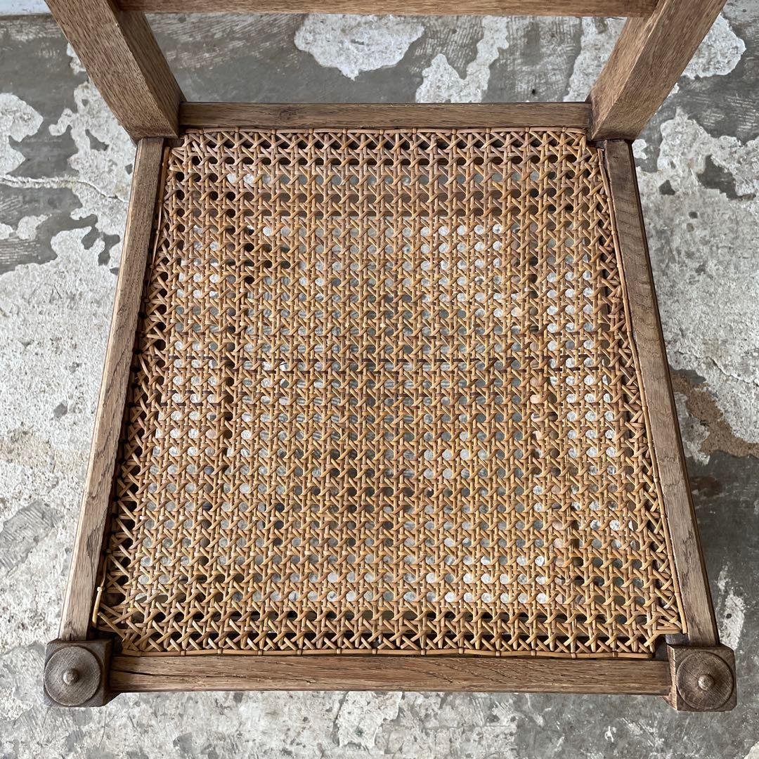 年末・年始SALE ビンテージ ラタンダイニングチェア　カフェチェア 剥離