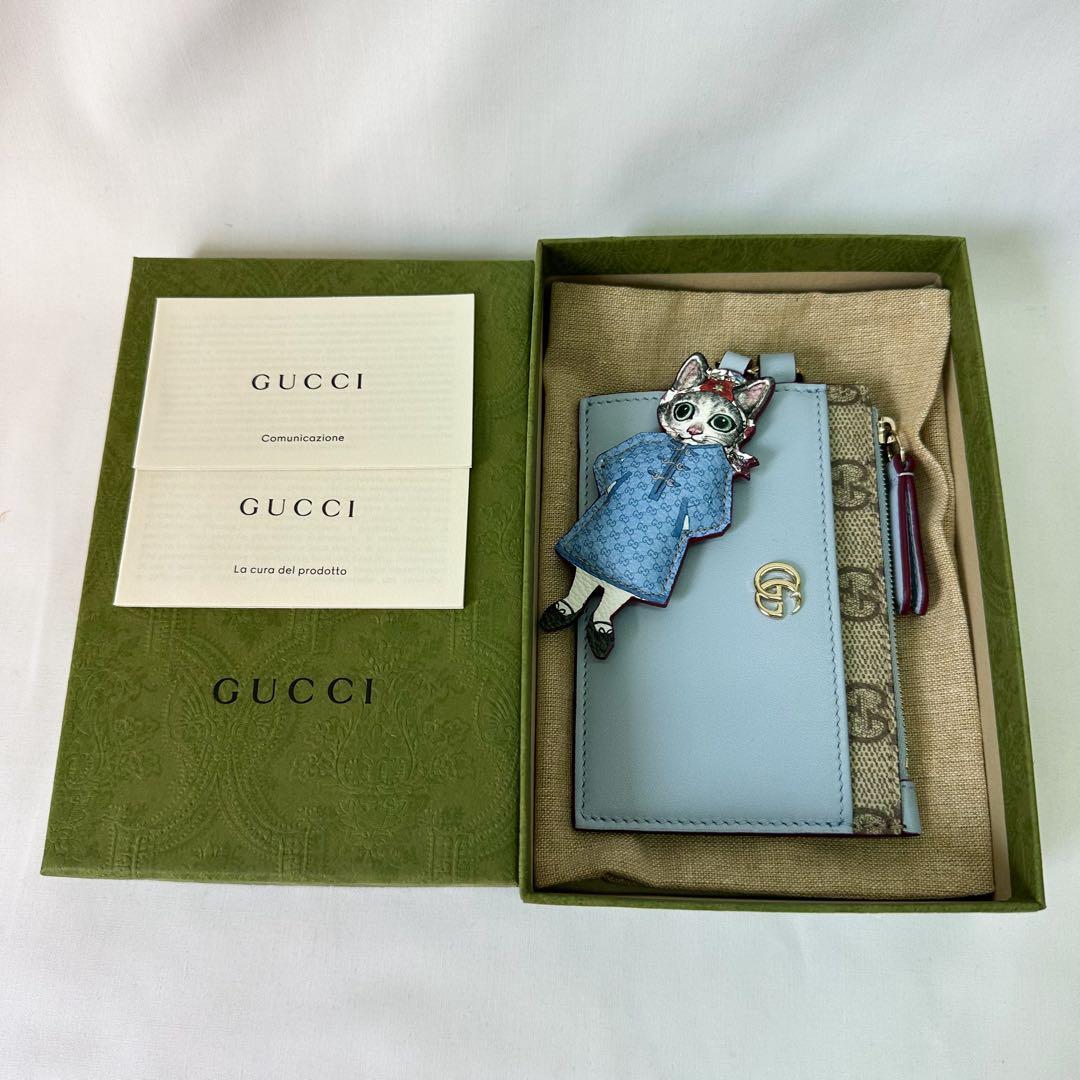 GUCCI 日本限定 ヒグチユウコ キーケース ブルー カードケース 