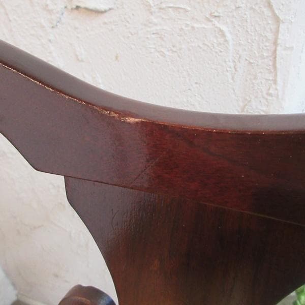 イギリス アンティーク 家具 クイーンアンチェア 猫脚 椅子 英国 4041e