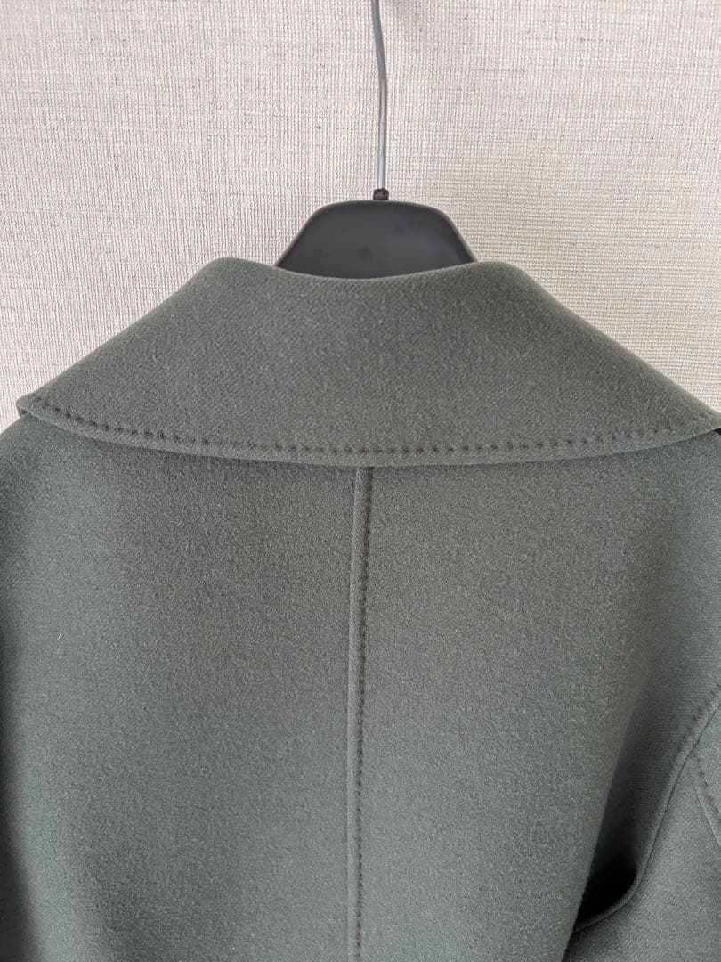 美品❣️エブール【ebure】リュクス メルトン ハーフ Pコート　人気デザイン