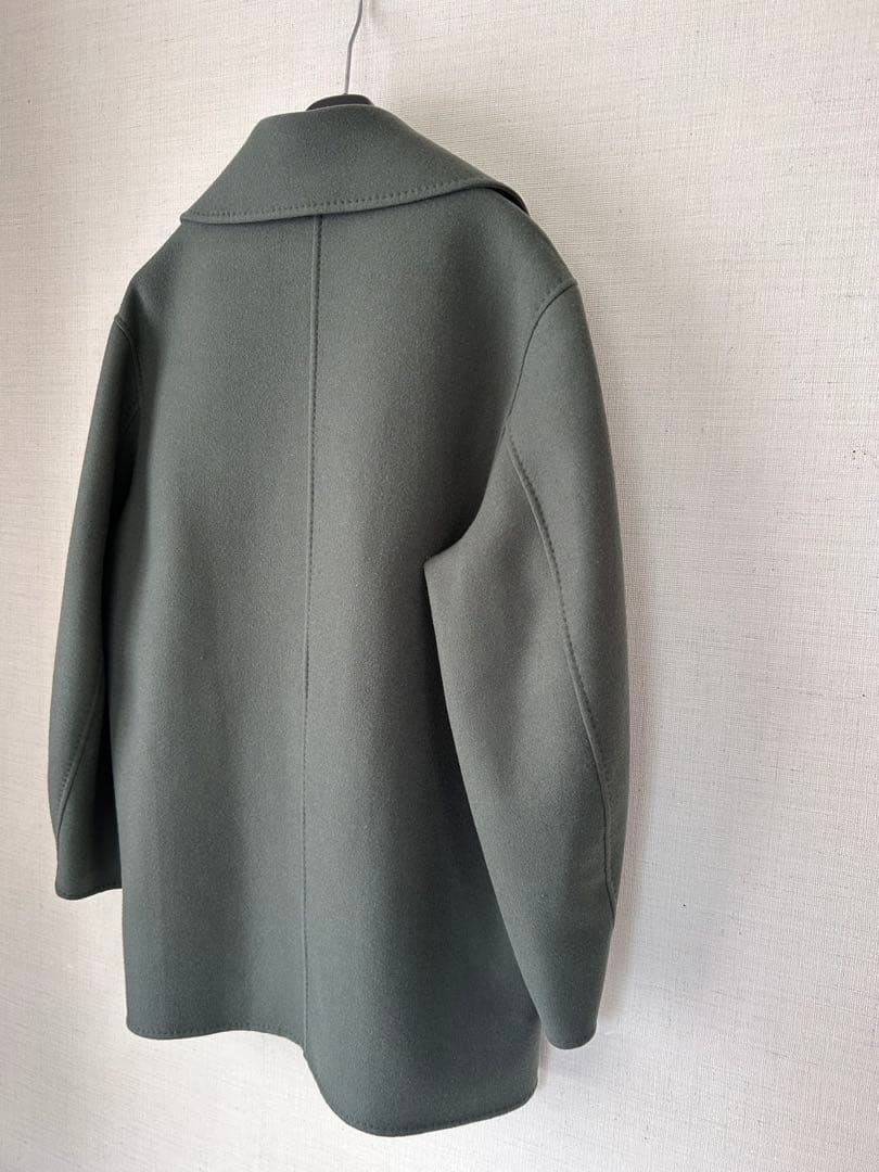 美品❣️エブール【ebure】リュクス メルトン ハーフ Pコート　人気デザイン