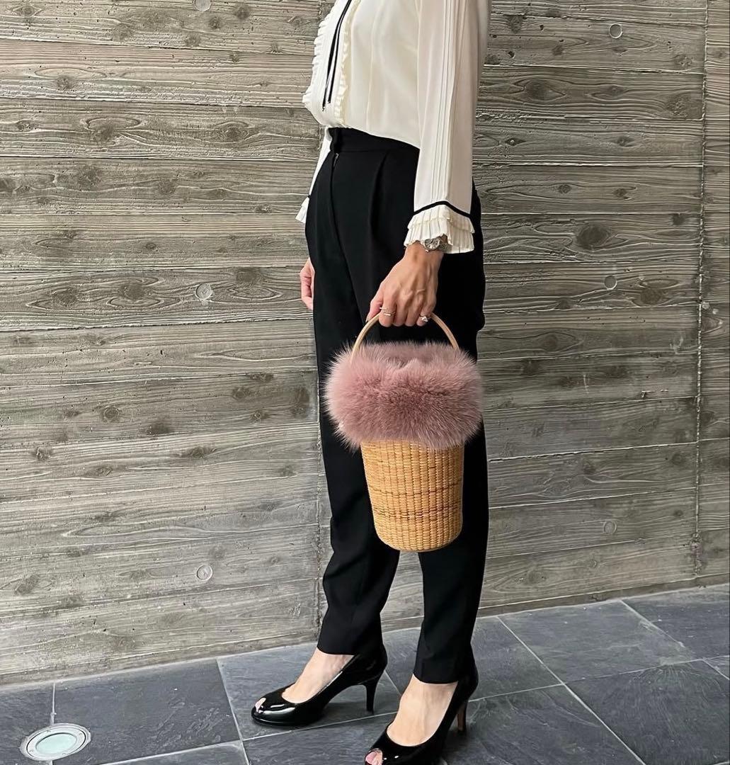 新品　ナンタケットバスケット用　FOXファー内袋