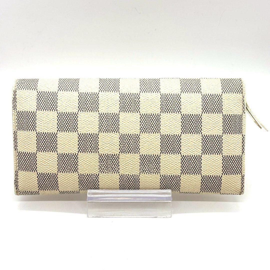 花*※様 ルイヴィトン　長財布 ポルトフォイユ エミリー ダミエ アズール チェ