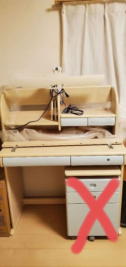 送料無料 KOIZUMI 学習机 水色