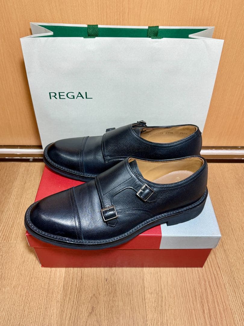 【REGAL】27YRリーガルゴアテックス防水ダブルモンク