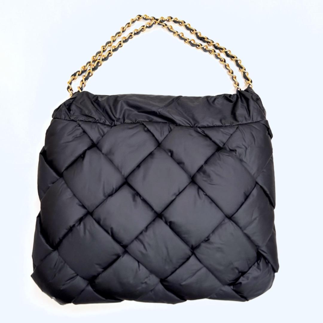 【美品 保存袋付】VIOLAd'ORO ナイロン チェーンハンドル V-8788