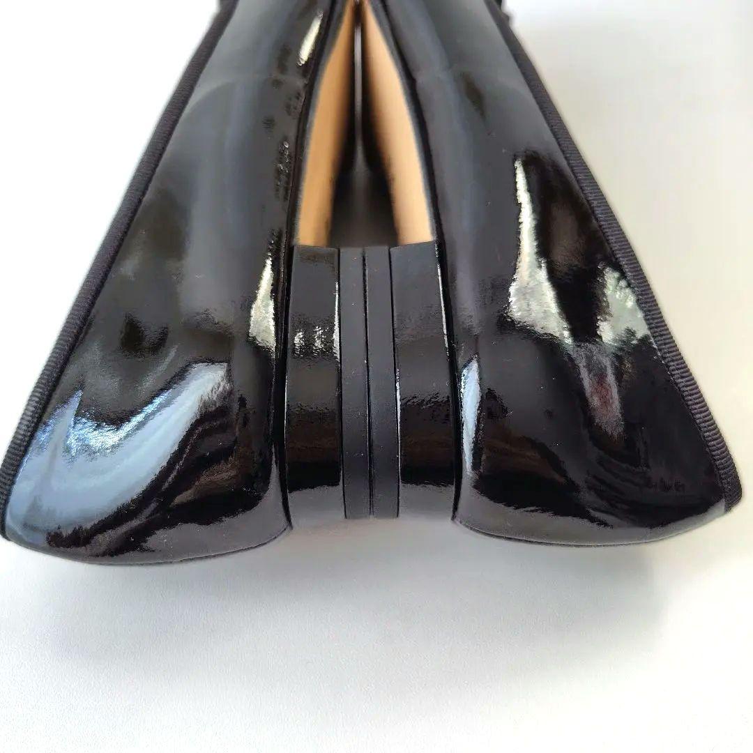 【三奈】未使用級✨️ダイアナ　バレエシューズ　エナメル　リボン　24cm