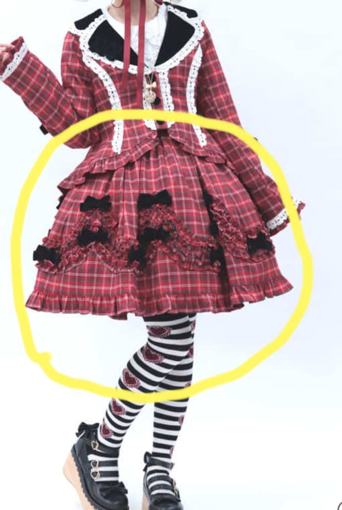 axes femme (Chalmiere) 赤タータンチェック ミニスカート