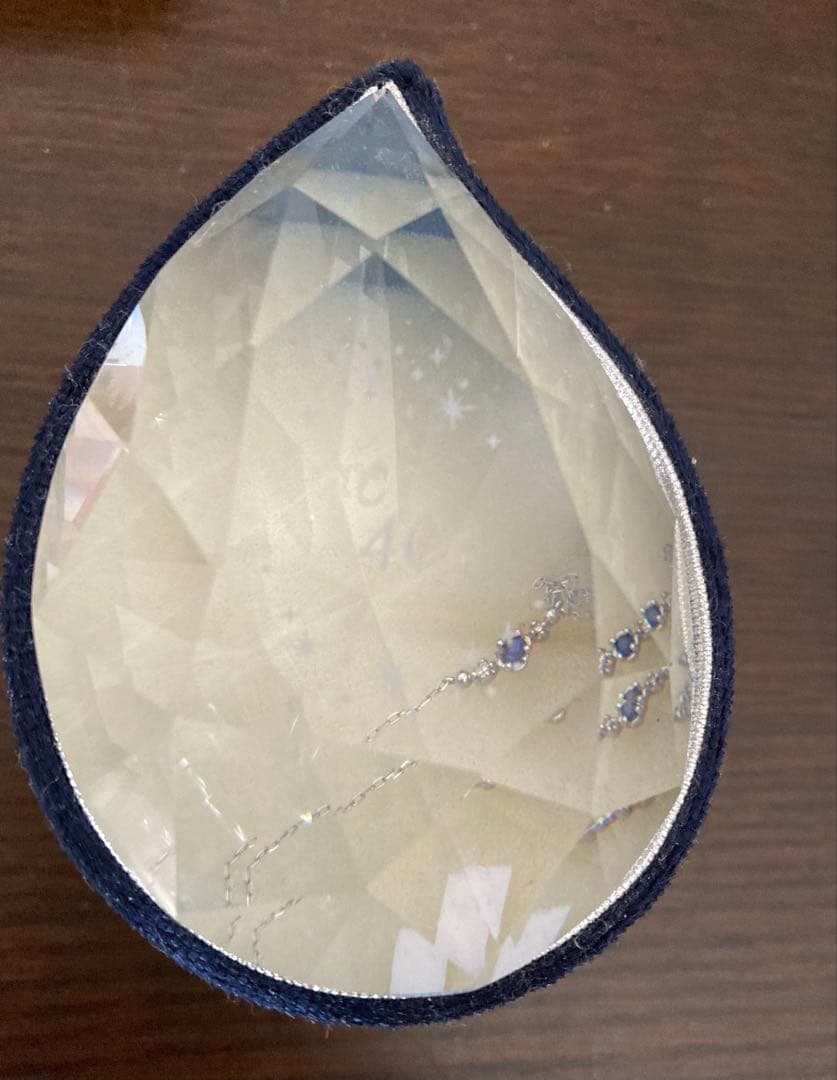 4°C K18 ホワイトゴールドネックレス　ケース入り