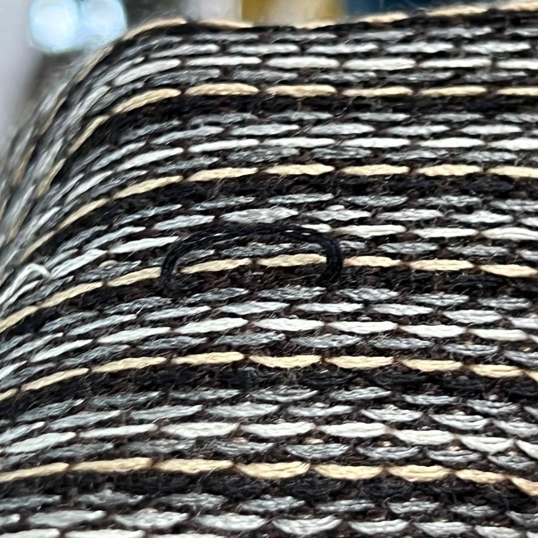 ルイヴィトン マフラー フリンジ シルク30% ウール70% ブラウン