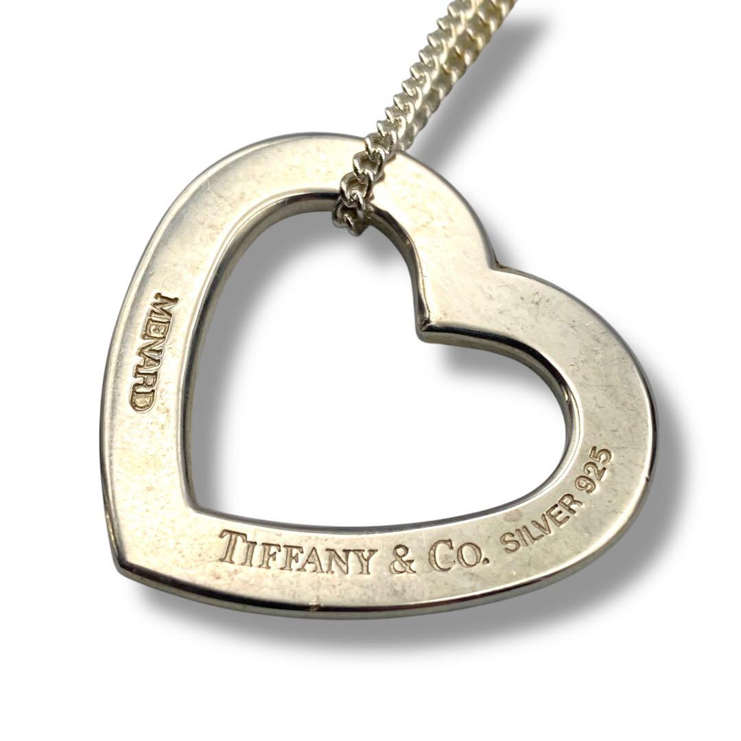 美品 Tiffany ティファニー ネックレス メナード オープンハート 925