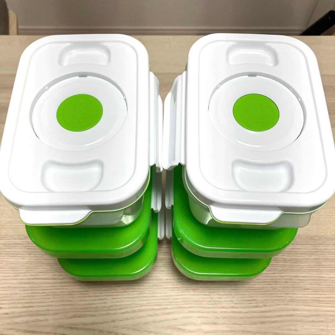 【未使用品】フォーサ　真空コンテナセット　角型　本体 ショップジャパン