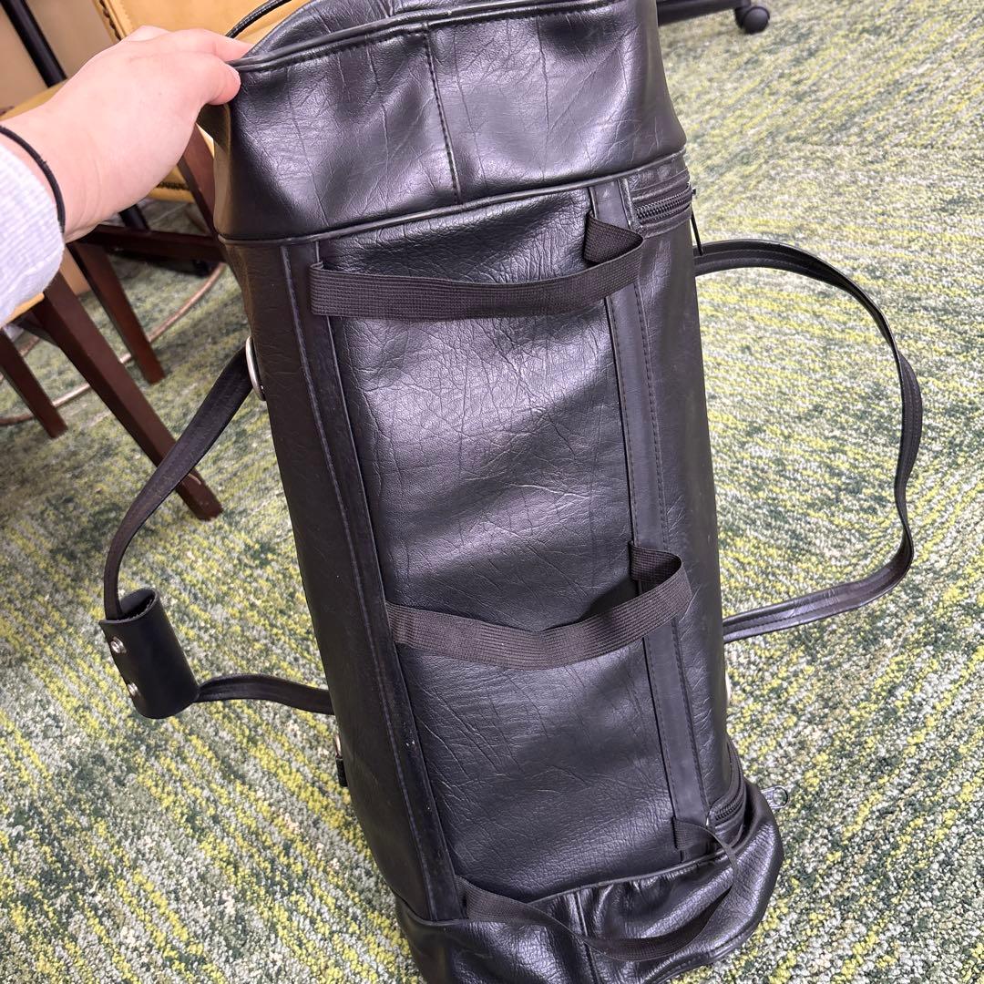 や*ー様 Harley-Davidson 黒 レザー ドラムバッグ
