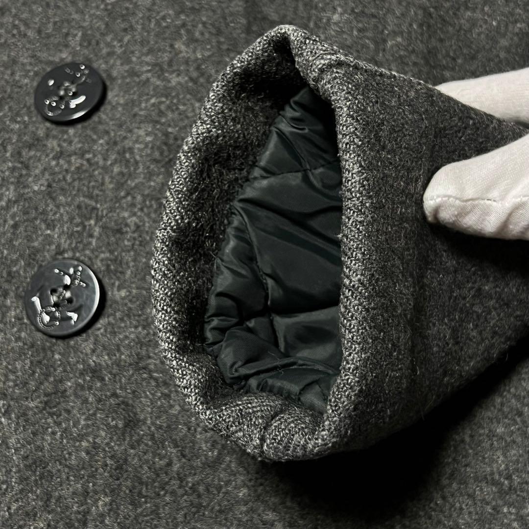 schott USA製 740N Pコート ダークグレー 42 メルトンコート