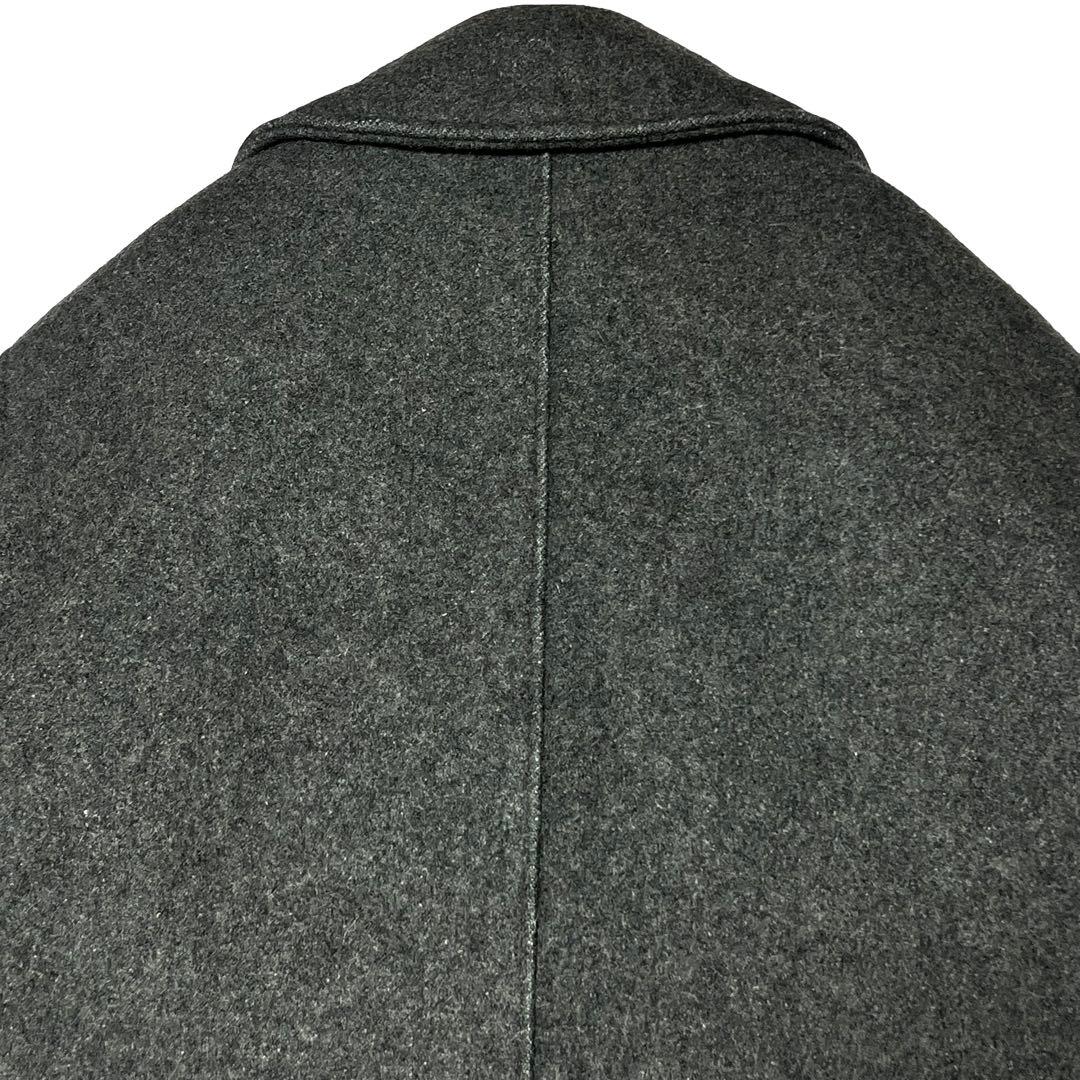schott USA製 740N Pコート ダークグレー 42 メルトンコート