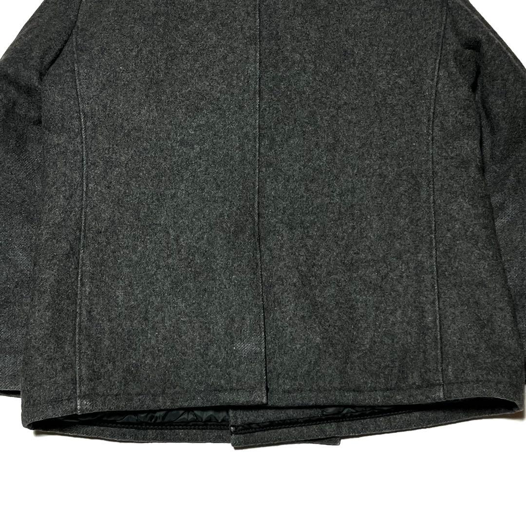 schott USA製 740N Pコート ダークグレー 42 メルトンコート